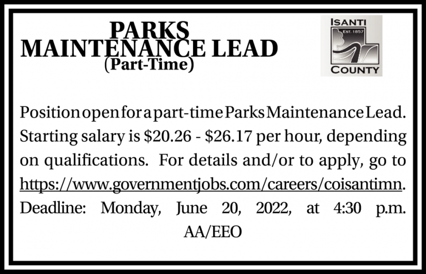 Parks Maintenance Lead
