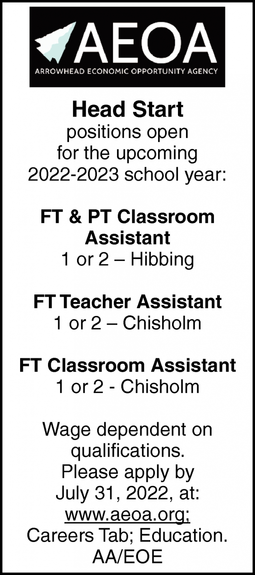 Classroom Assistant, Teacher Assistant