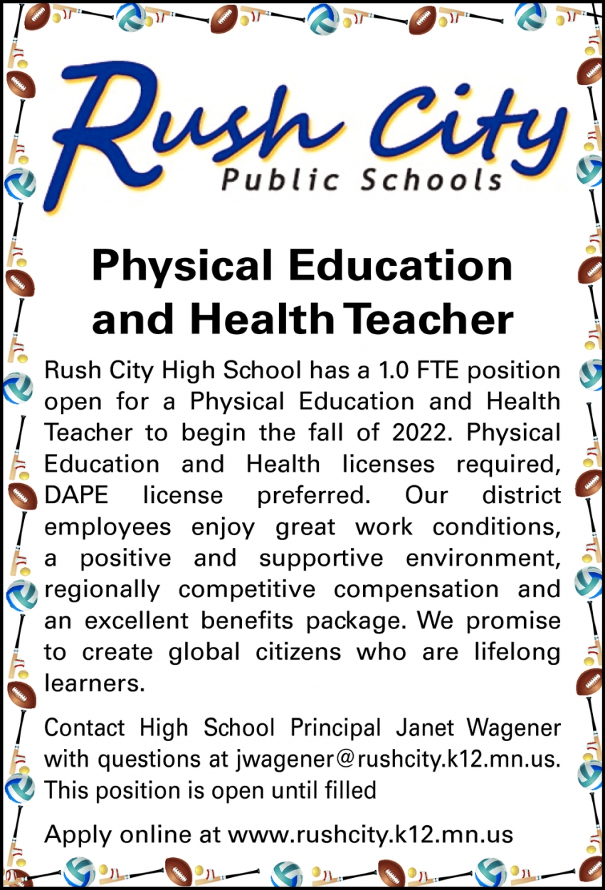 Physical Education And Health Teacher