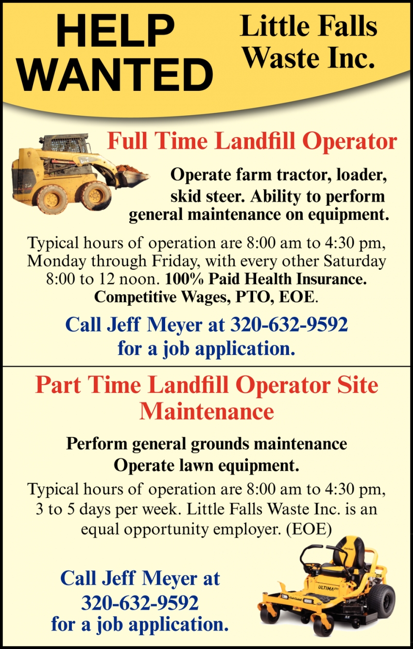Full Time Landfill Operator