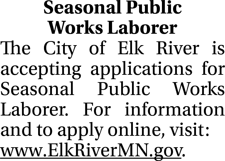Seasonal Public Works Laborer