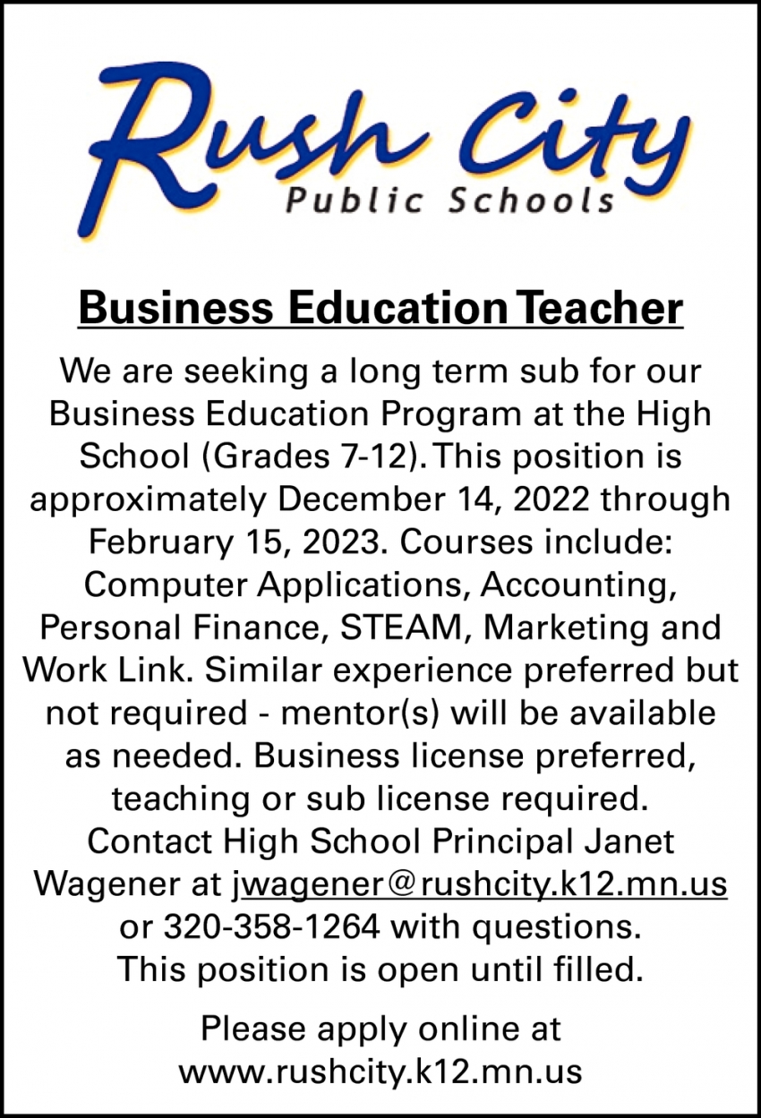 Business Education Teacher