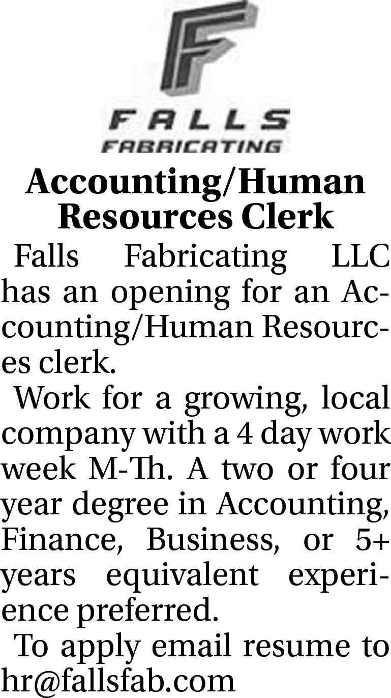 Accounting / Human Resources Clerk
