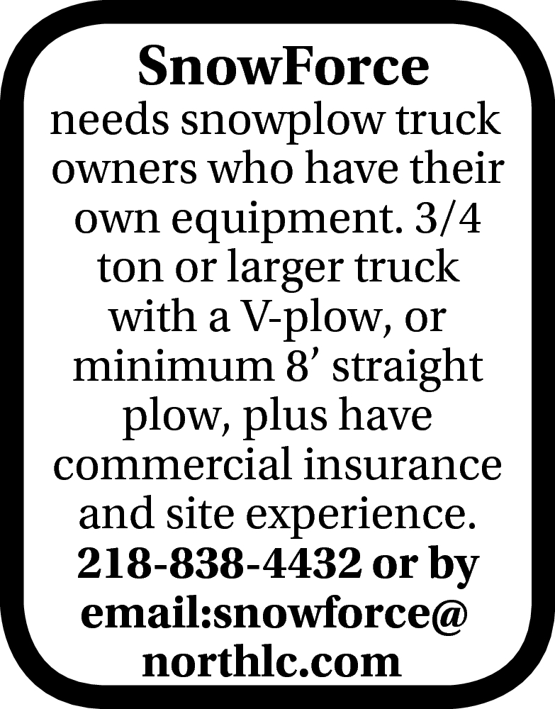 Snowplow Truck Owners