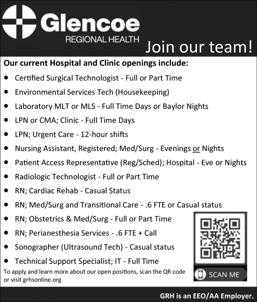 Certified Surgical Technologist, Environmental Services Tech