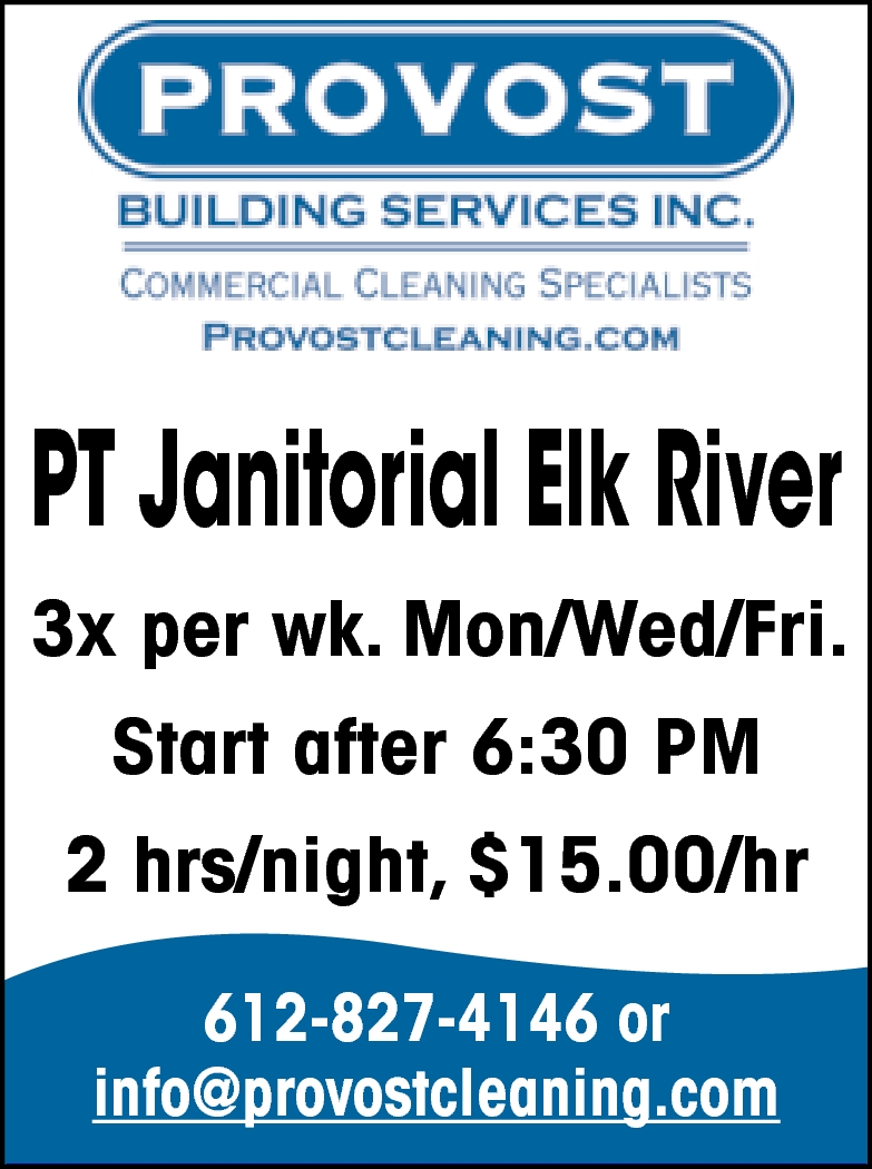 PT Janitorial Elk River