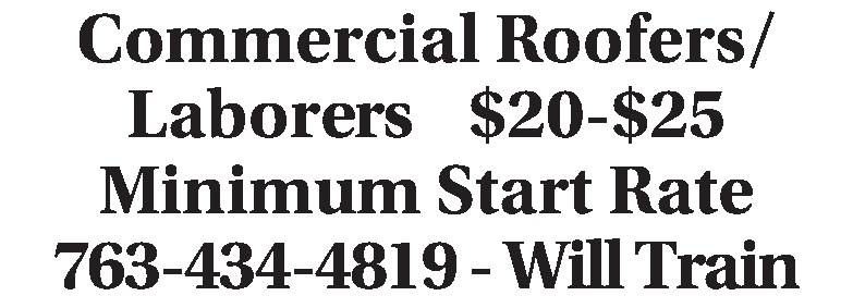 Commercial Roofers / Laborers
