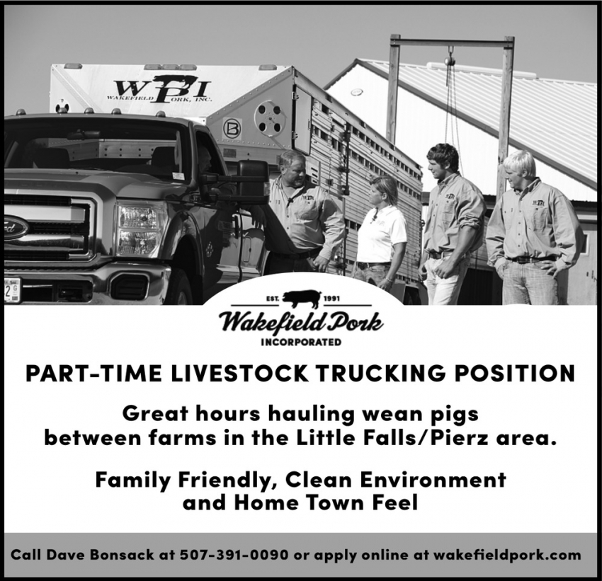 Livestock Trucking Positions