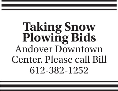 Snow Plowing Bids