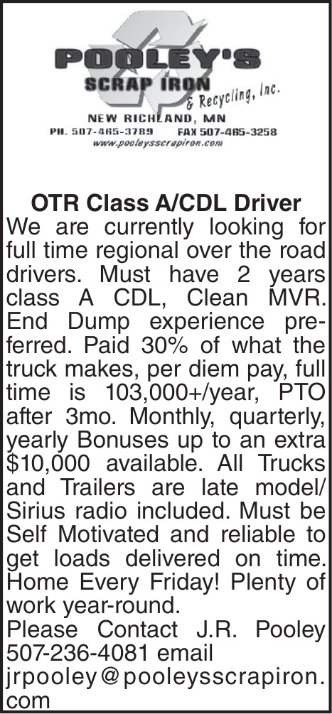 OTR Class A/CDL Driver