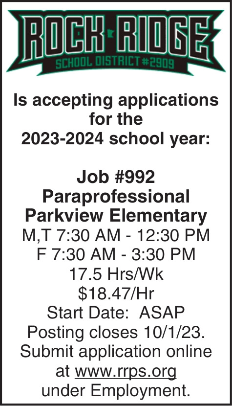 Paraprofessional Parkview Elementary