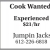 Cook Wanted!