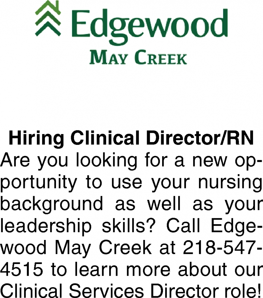 Hiring Clinical Director / RN