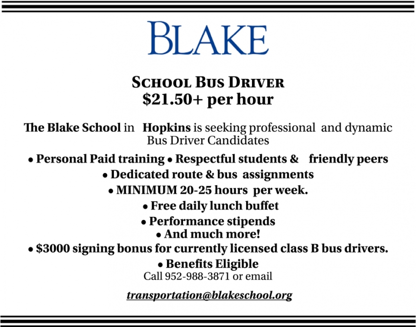 School Bus Driver