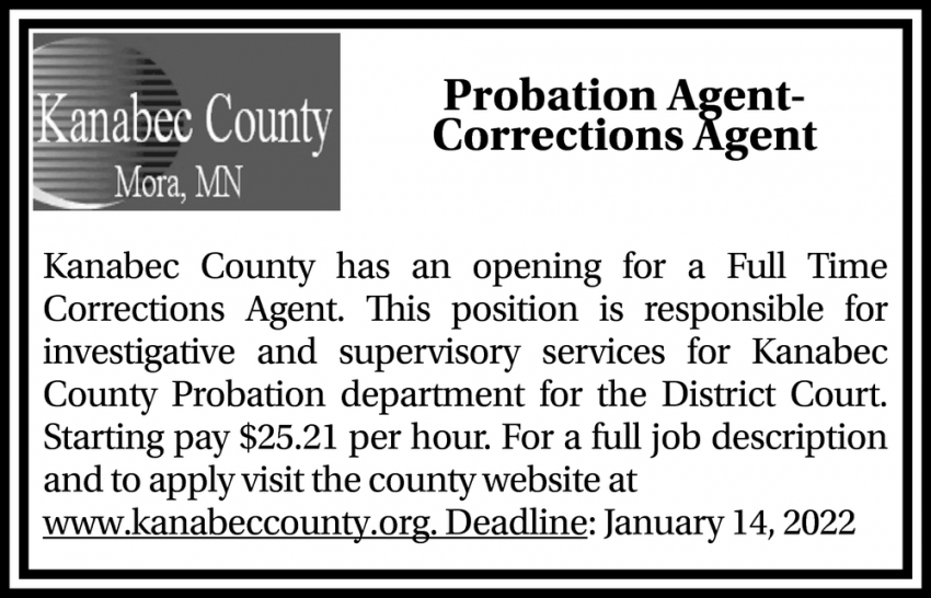 Probation Agent - Corrections Agent