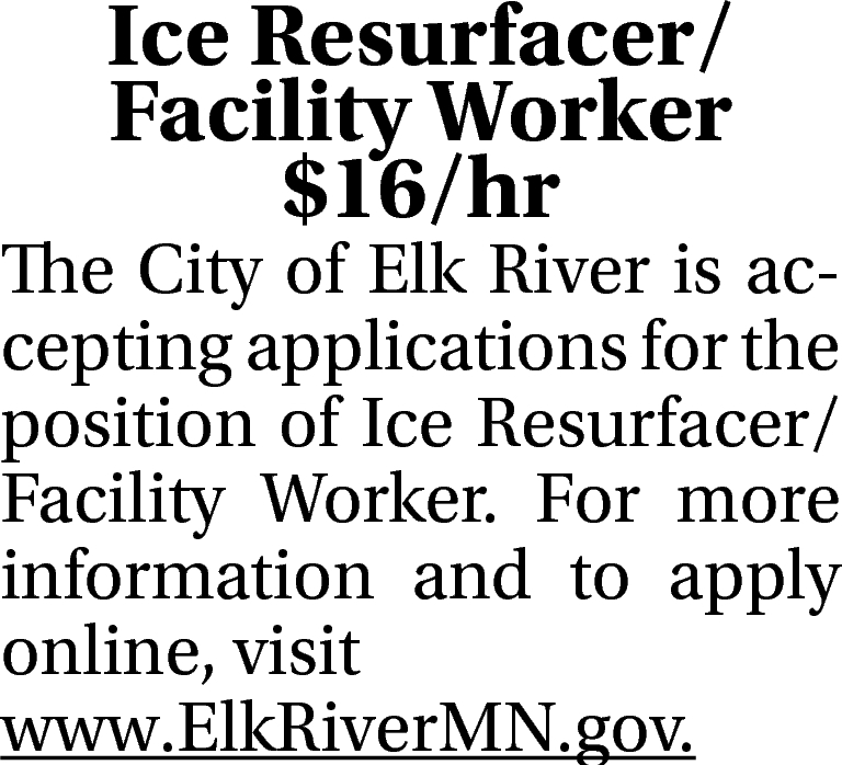 Ice Resurfacer / Facility Worker