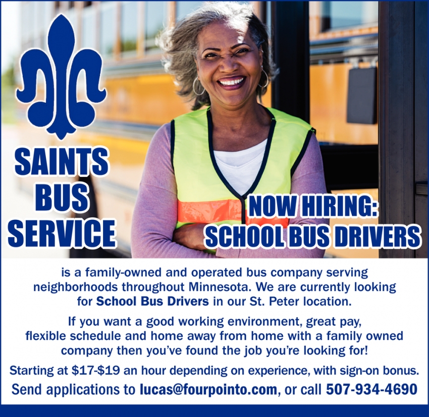 Now Hiring: School Bus Drivers