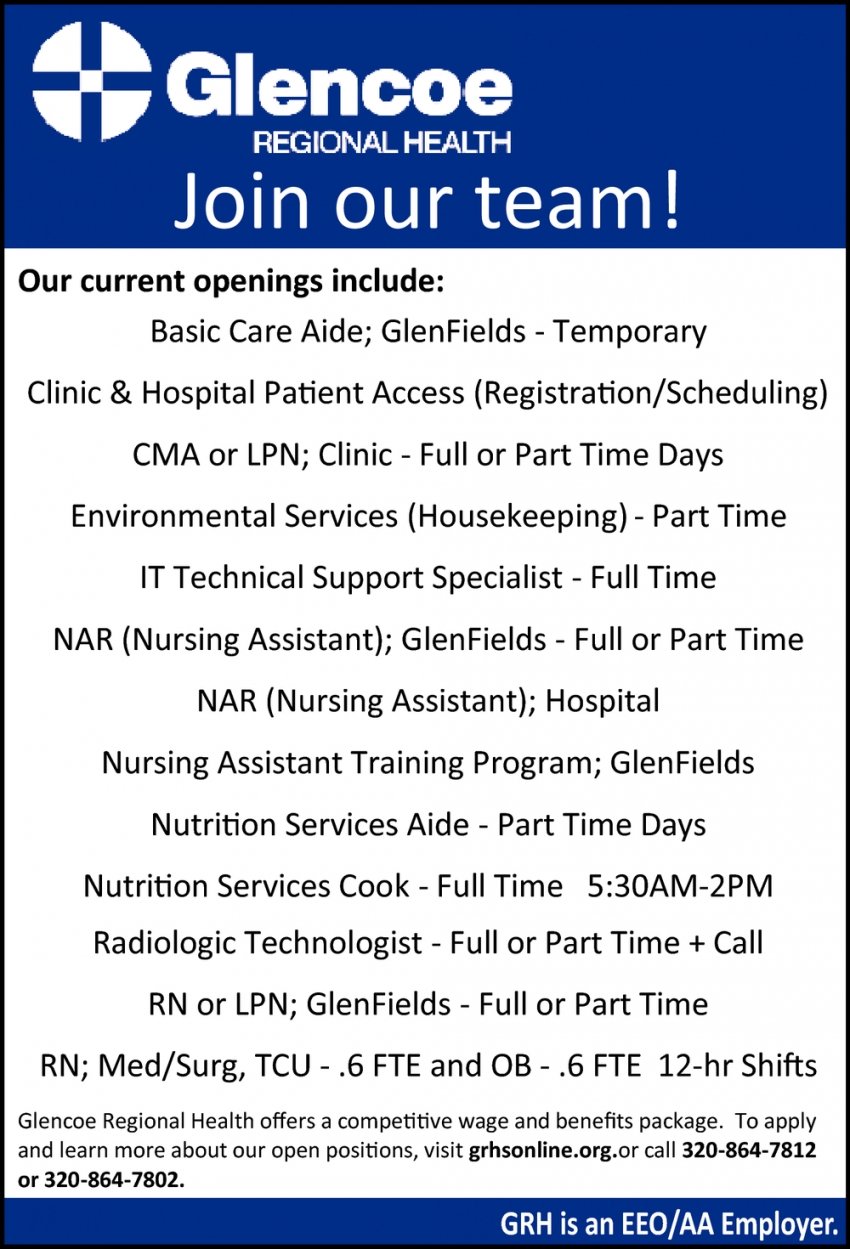 Join Our Team!