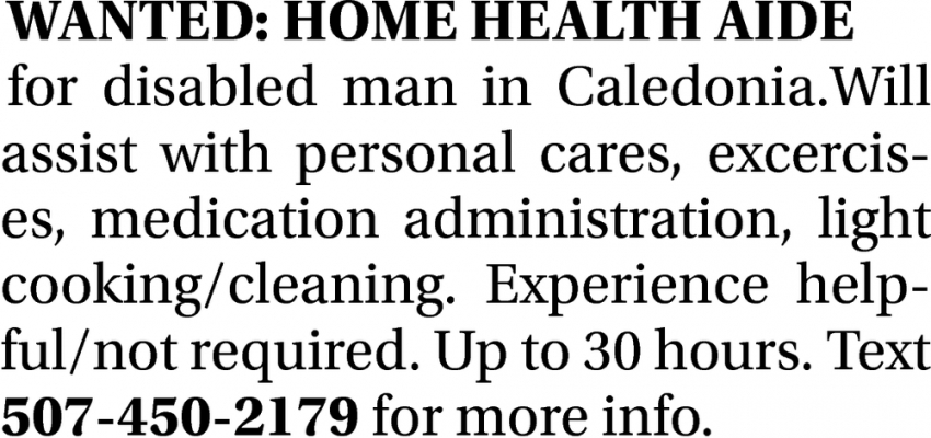 Home Health Aide