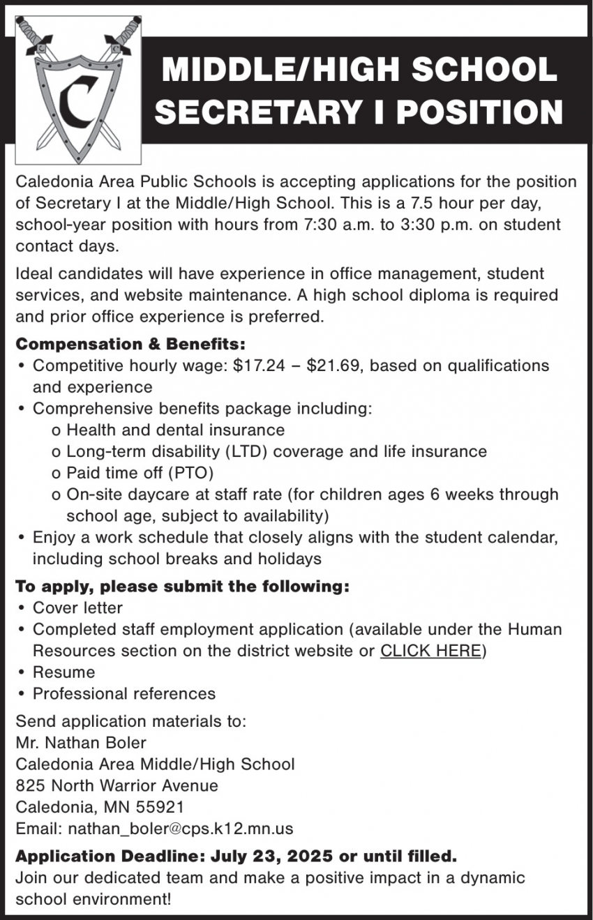 Caledonia Area Public Schools