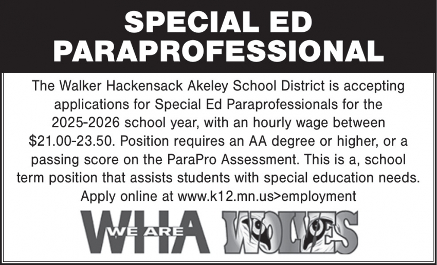 Walker Hackensack Akeley School District