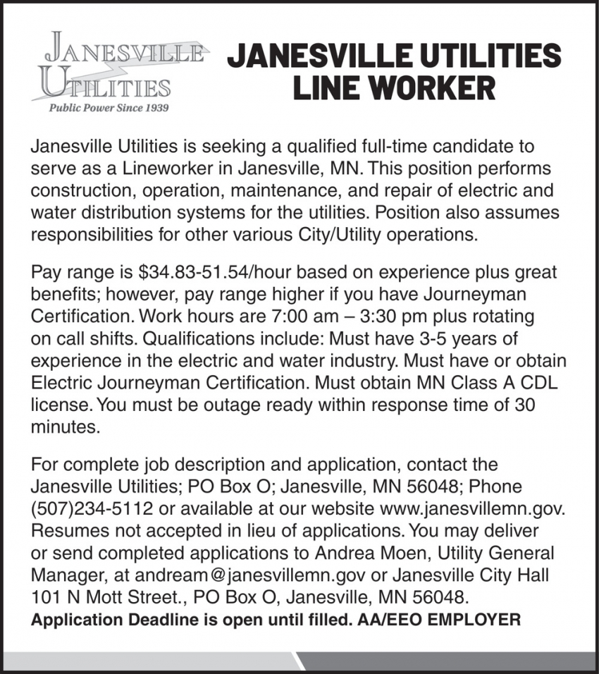 Janesville Utilities