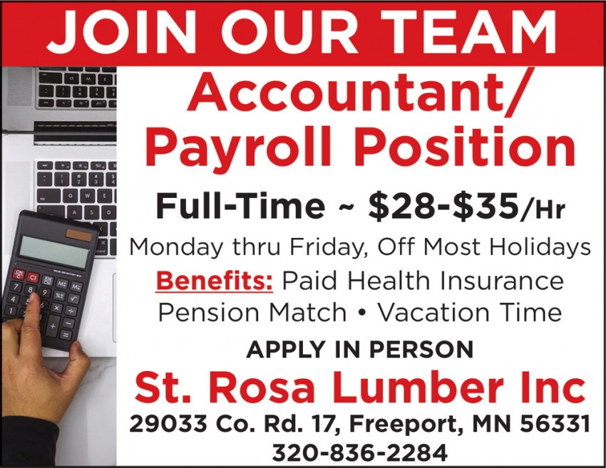 St. Rosa Lumber, Inc