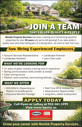 Beniek Property Services, Inc