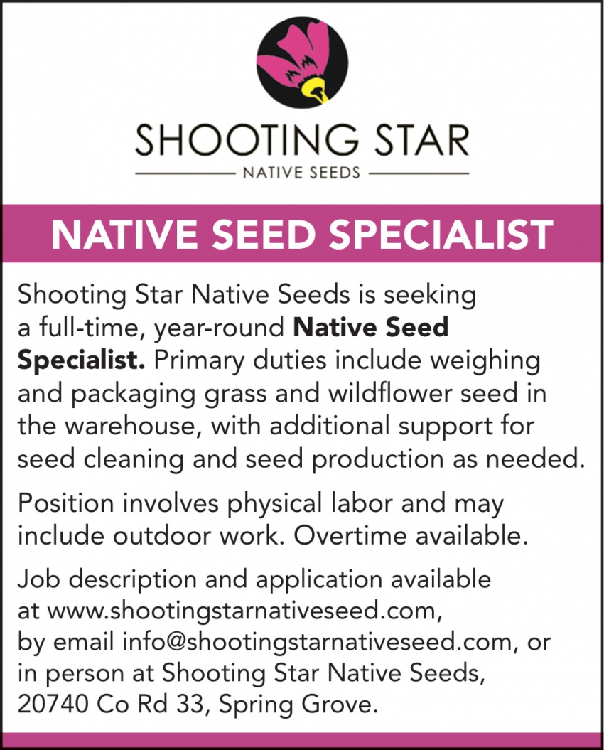 Shooting Star Native Seeds