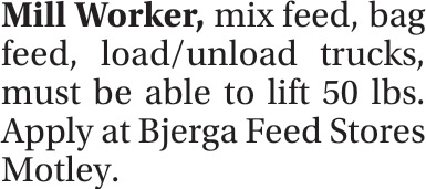 Bjerga Feed Stores - Motley