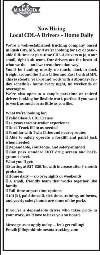 Mid Minnesota Trucking