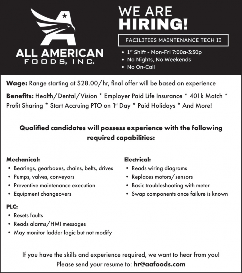 All American Foods, Inc