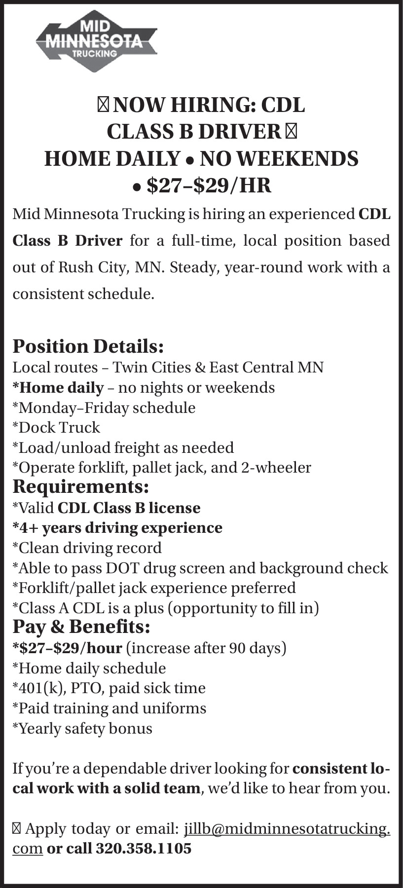 Mid Minnesota Trucking