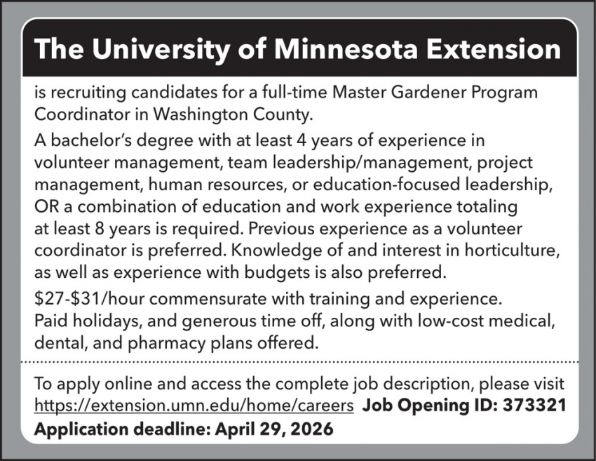 University of Minnesota Extension