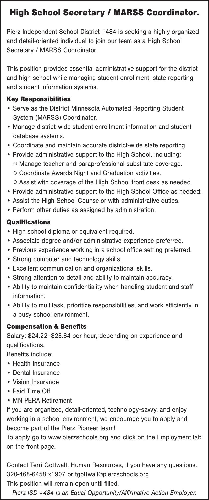 Pierz Independent School District #484