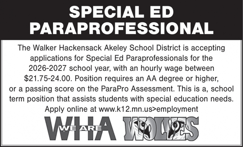 Walker Hackensack Akeley School District
