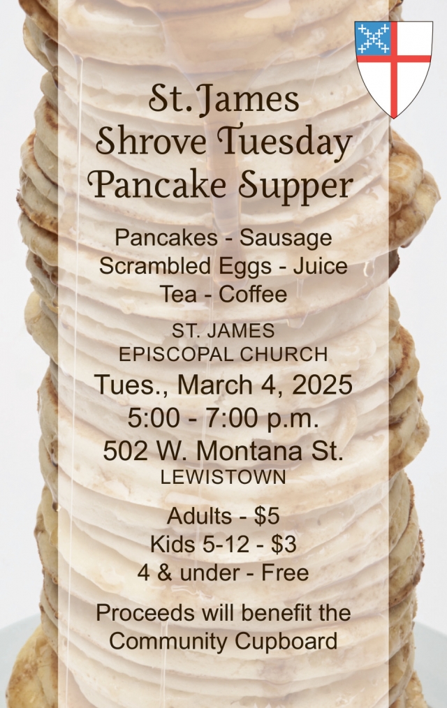 Pancake Supper, St. James' Episcopal Church, Lewistown, MT