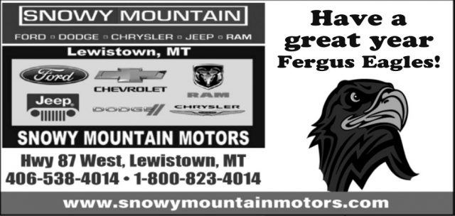 Have a Great Year Fergus Eagles!, Snowy Mountain Motors