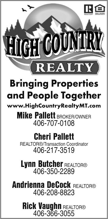 Bringing Properties and People Together, High Country Realty, Lewistown, MT