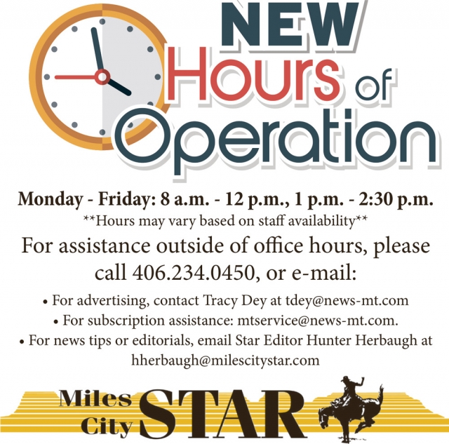 New Hours of Operation, Miles City Star