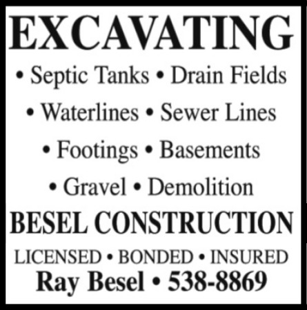 Septic Tanks, Besel Construction, Lewistown, MT