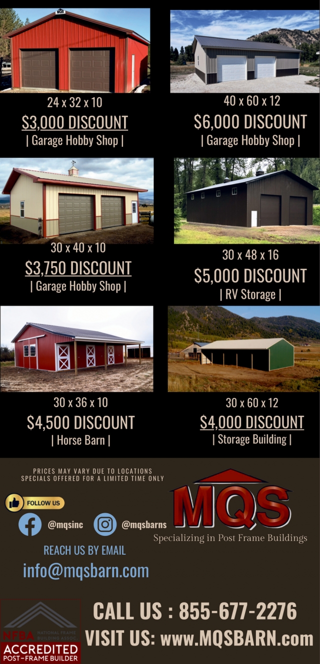 Post Frame Buildings, MQS, Stevensville, MT