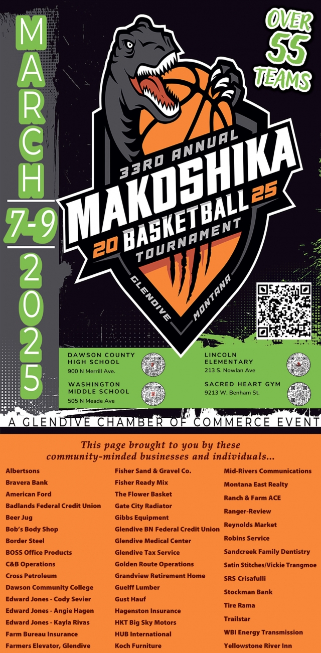 Basketball Tournament, 33rd Annual Makoshika Basketball Tournament