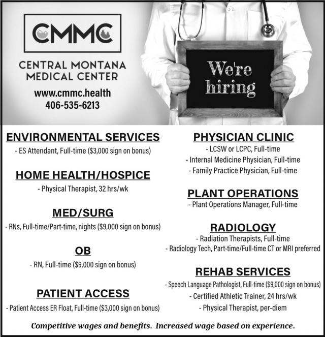 Environmental Services, Central Montana Medical Center, Lewistown, MT