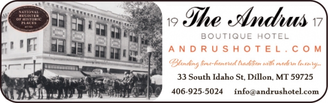 Boutique Hotel, Andrus Hotel - Dillon, Dillon, MT