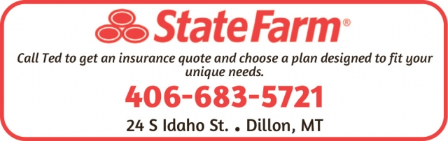 Call Ted to Get an Insurance Quaote and Choose a Plan Designed to Fit Your Unique Needs, State Farm - Dillon, Dillon, MT