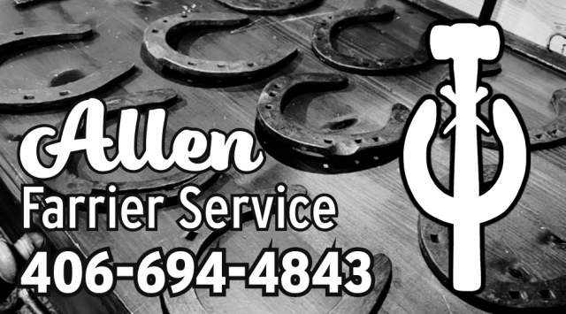 Allen Farrier Service, Allen Farrier Service, Dillon, MT