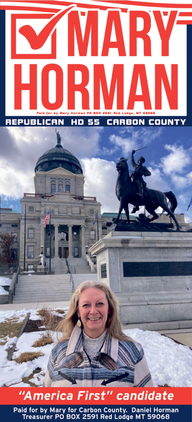Republican HD 55 Carbon County, Mary Horman, Red Lodge, MT