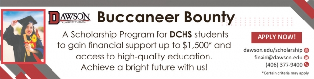 Buccaneer Bounty, Dawson Community College, Glendive, MT