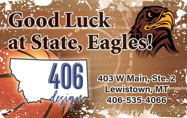 Good Luck at State, Radiers, 406 Design, Lewistown, MT